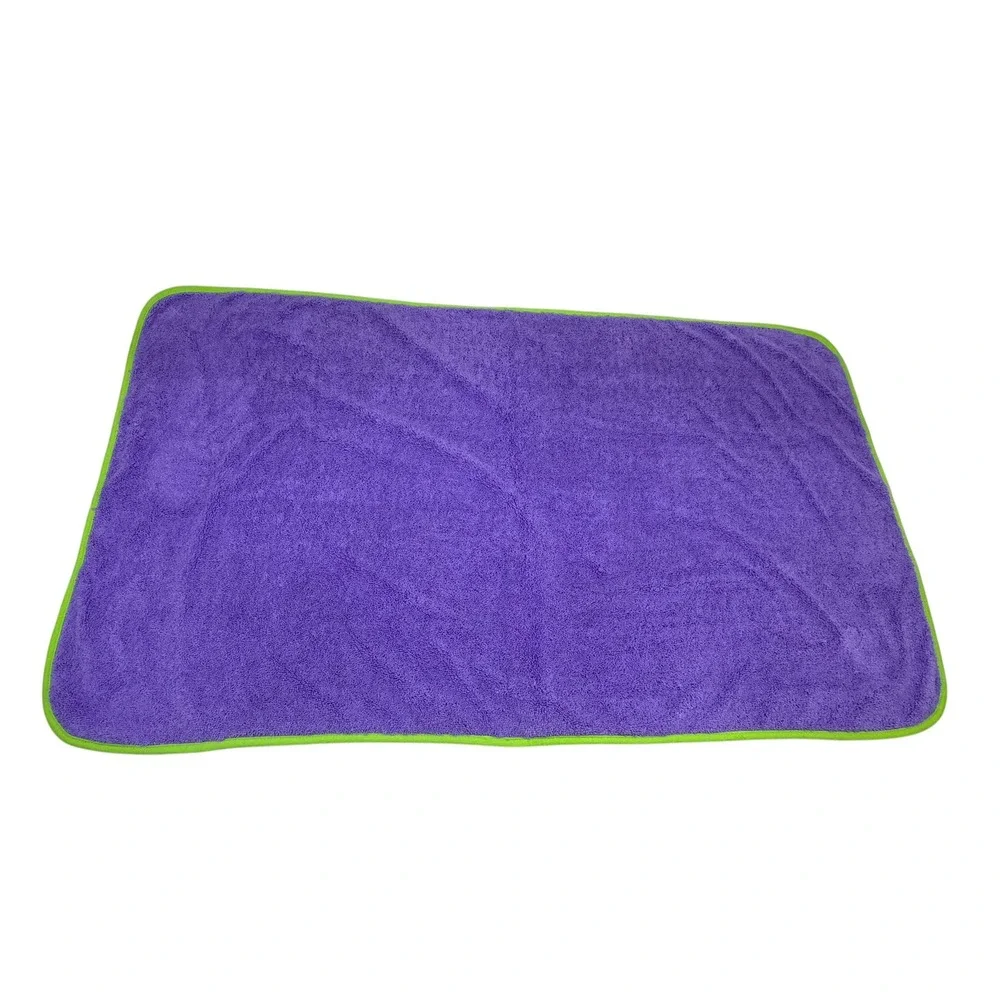 Norwex Baby Bib Towel Set Purple Lime Green BacLock Microfiber Jungle Giraffe